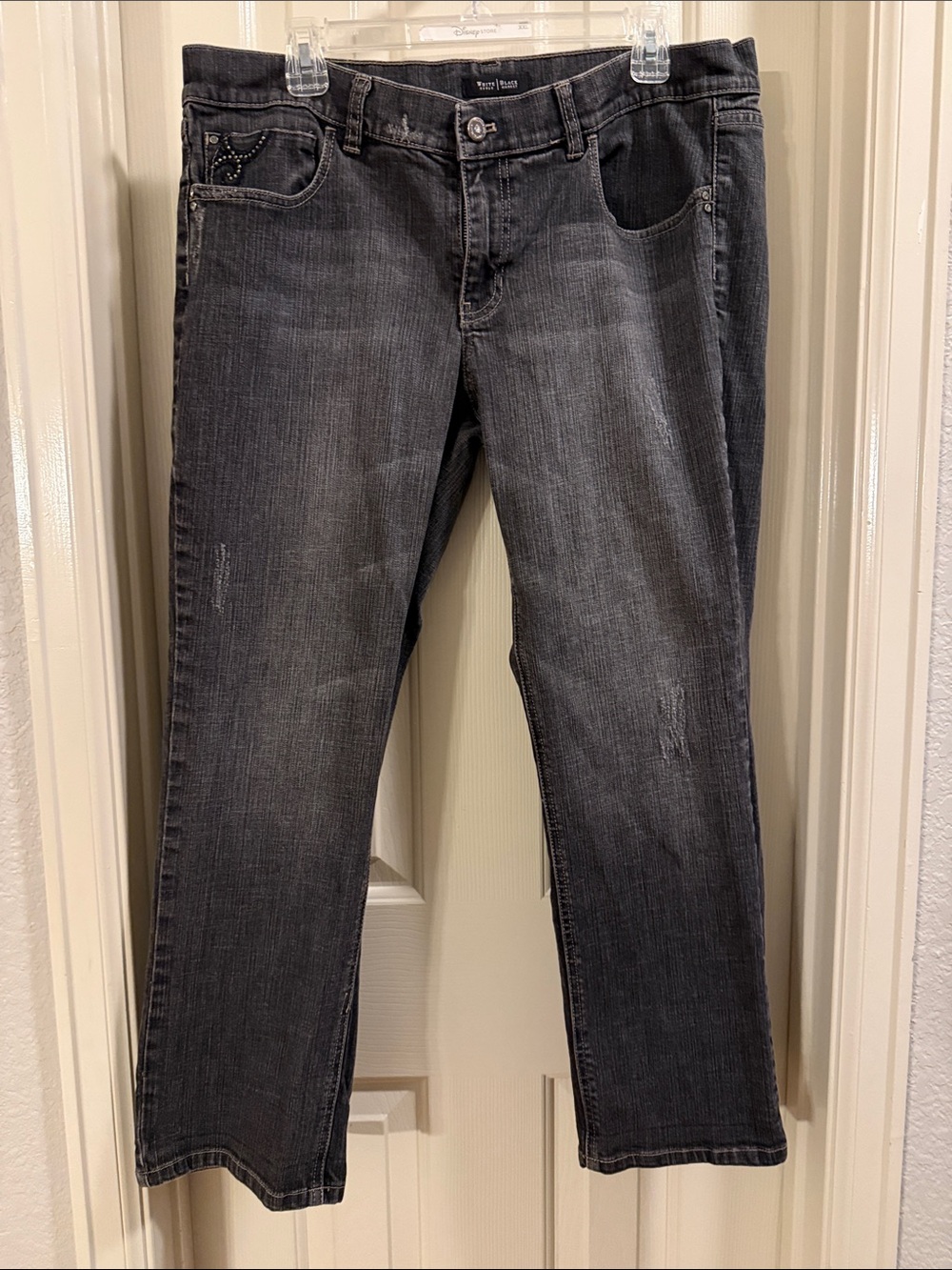 WHBM Black Washed Jeans